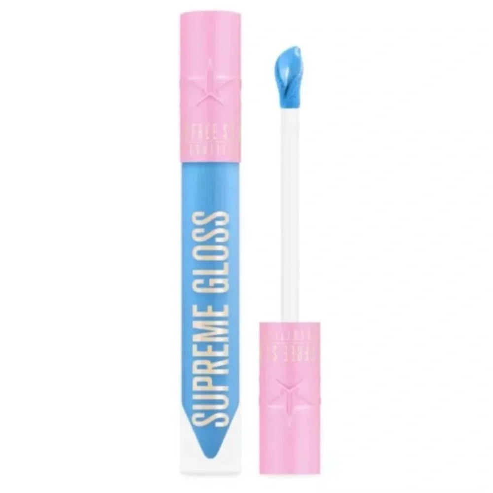 Jeffree Star Supreme Gloss Blue Balls Full Pigment Lip Gloss Blue NIB
